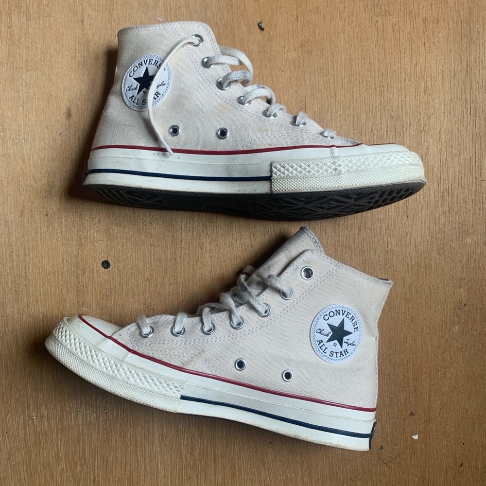 Unisex Converse Chuck 70 canvas High Tops parchment/garnet/egret mens 6/womens 8